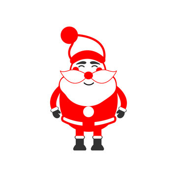 Funny Santa Claus character icon. Christmas or New Year element. Premium color graphic design. Signs, outline symbols collection, simple icon for websites, web design, mobile app