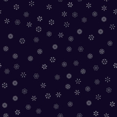 Fototapeta na wymiar vector snowflakes seamless pattern