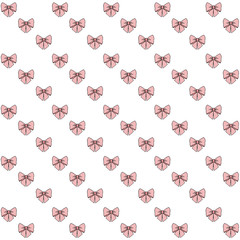 pink bow diaganal pattern