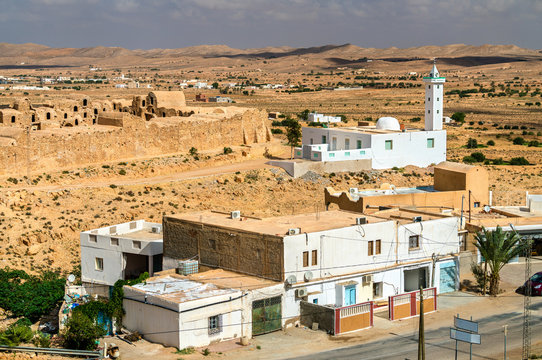 View of Ksour Jlidet, a village in South Tunisia
