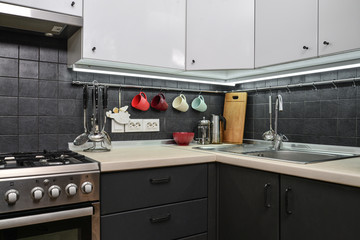 A fragment of the modern style kitchen