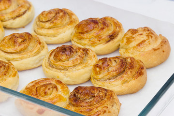 Roll with cinnamon.
