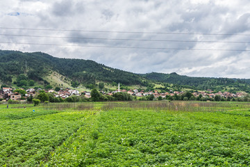 Fototapeta na wymiar Rural landscape in Blagoevgrad region, Bulgaria