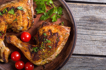 Grilled chicken legs