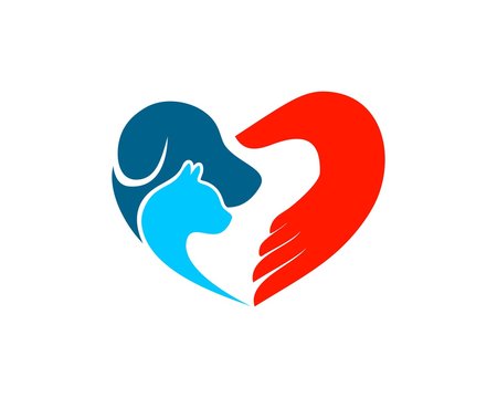Pet Care love logo