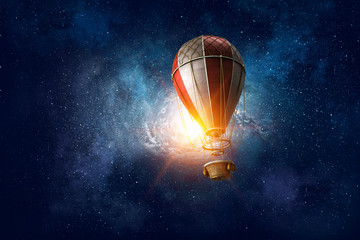Air balloon in space © Sergey Nivens