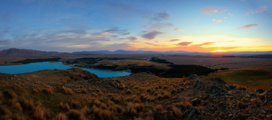 Fototapeta na wymiar Mt John Observatory Lake Tekapo New Zealand