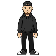 Cartoon Young Male Character