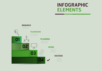 Modern strips infographics different options banner for business processes, workflow, diagram, flowcharts
