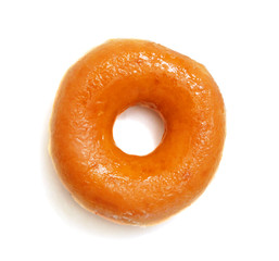 Naklejka na ściany i meble sugary donut isolated on a white background
