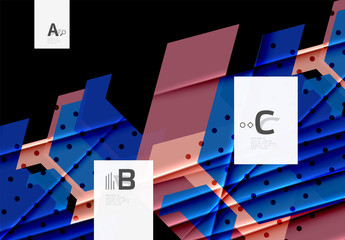 Colorful abstract shapes background