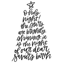 kbecca_oholynight_handlettered_christmas_tree