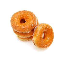 Fototapeta na wymiar sugary donut isolated on a white background