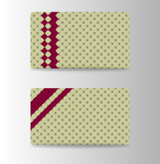 Fototapeta premium Vector modern creative and trending business card design templatein hand made style. modern business card print templates. Personal visiting card Vector illustration