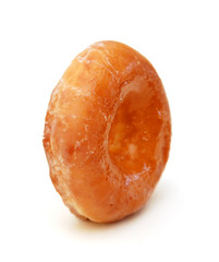 sugary donut isolated on a white background
