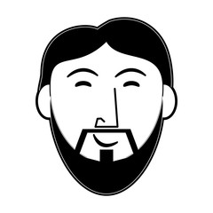 Jesus face cartoon