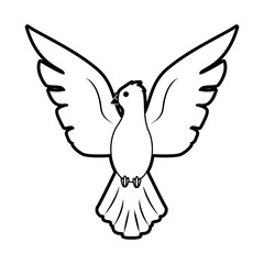 Dove bird cartoon