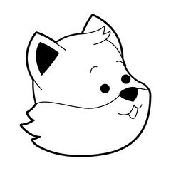 Cute fox cartoon