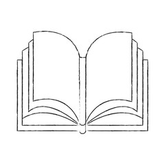 Book open isolated