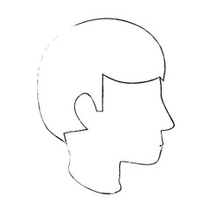 Human head silhouette