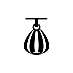 Punching bag icon. Sports Accessory icon. Sport element icon. Premium quality graphic design. Signs, outline symbols collection icon for websites, web design, mobile app