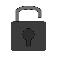 Padlock security symbol