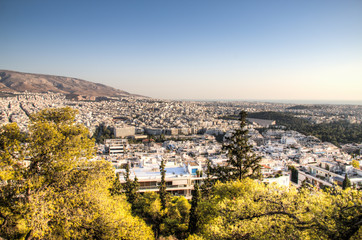 Obraz premium View over the city of Athens, the capital of Greece 