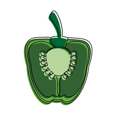 Sliced pepper vegetebles