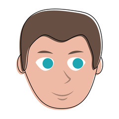 Man face cartoon