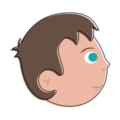 Man face cartoon
