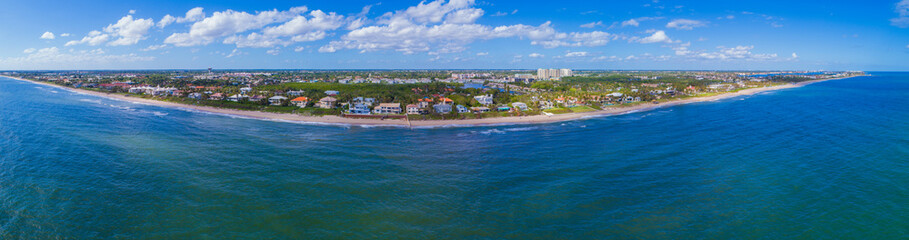 Fototapeta na wymiar Aerial panorama Boynton Beach FL USA