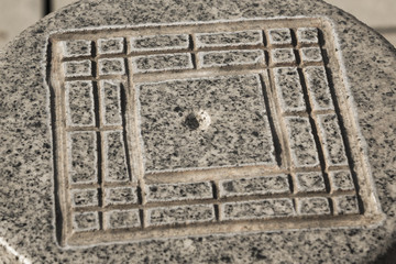 Hangzhou street with the film