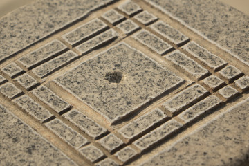 Hangzhou street with the film