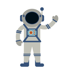 Astronaut cartoon isolated
