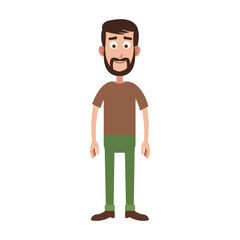 Young man cartoon