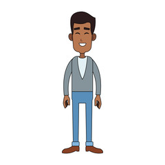 Young man cartoon