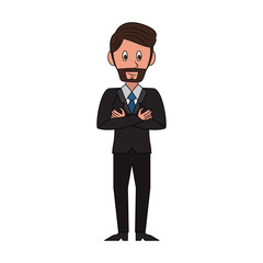 Businessman avatar cartoon