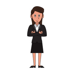 Business woman avatar cartoon