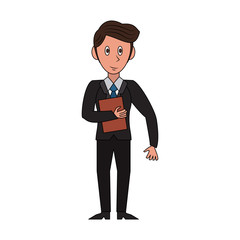 Businessman avatar cartoon