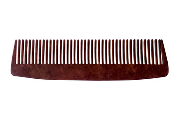Comb of hair, isolated on white background.