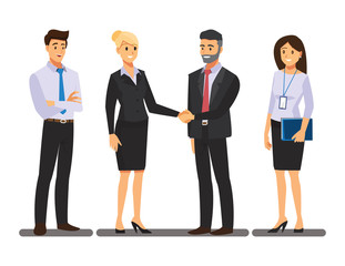 Business People teamwork ,Vector illustration cartoon character.