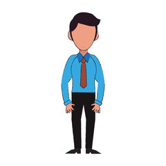 Businessman avatar cartoon