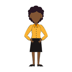 Business woman avatar cartoon