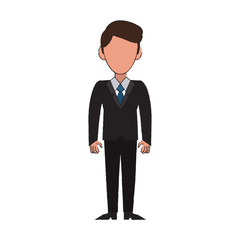 Obraz na płótnie Canvas Businessman avatar cartoon