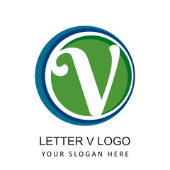 letter v finance logo
