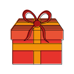 Giftbox present isolated