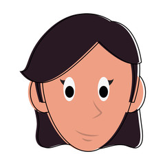 Obraz premium Woman face cartoon