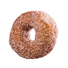 One traditional donut in sugar