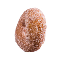 One traditional donut in sugar