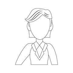 Business woman avatar cartoon